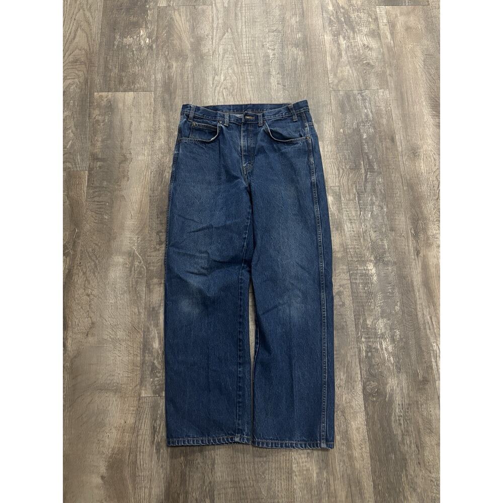Dickies baggy work jeans in a dark indigo blue denim 34x30